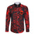 Albania Long Sleeve Button Shirt Albanian Golden Eagle Sport Version - Wonder Print Shop