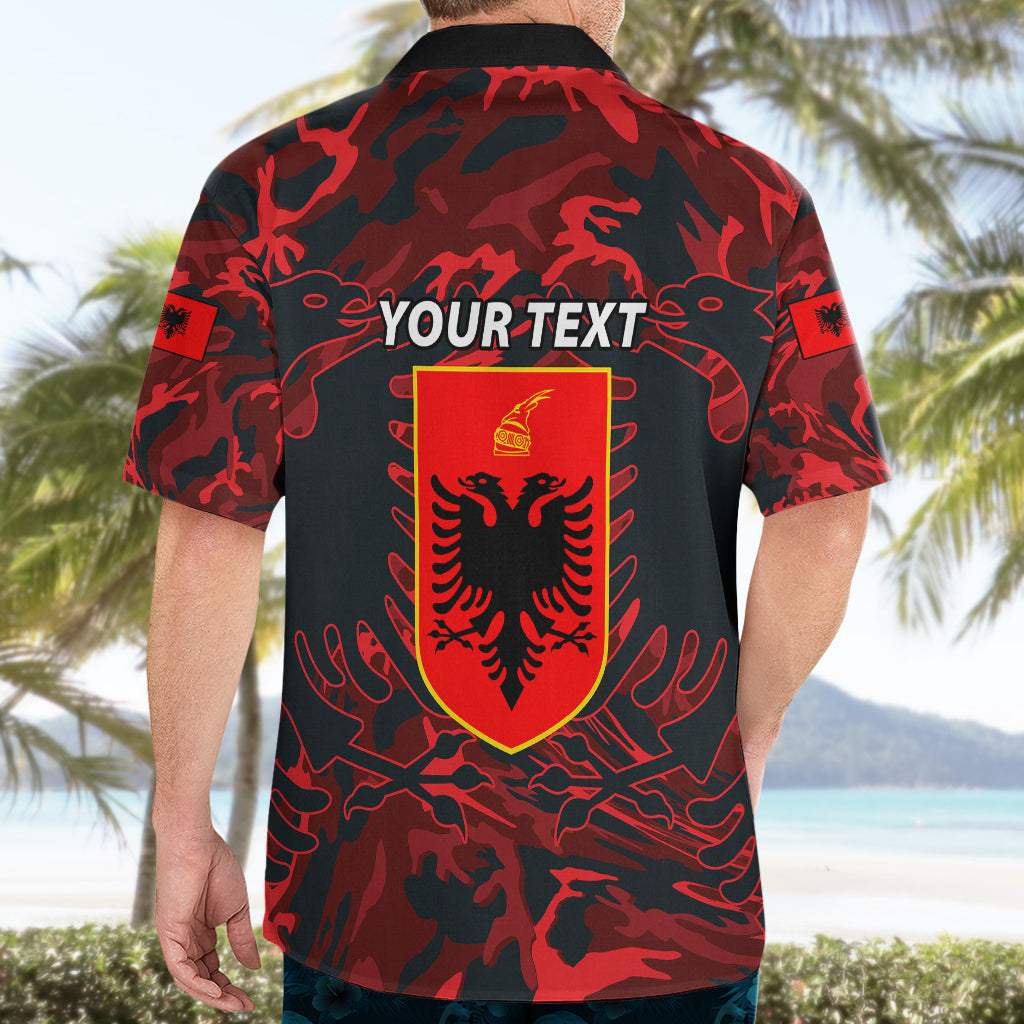 Personalised Albania Hawaiian Shirt Albanian Golden Eagle Sport Version - Wonder Print Shop