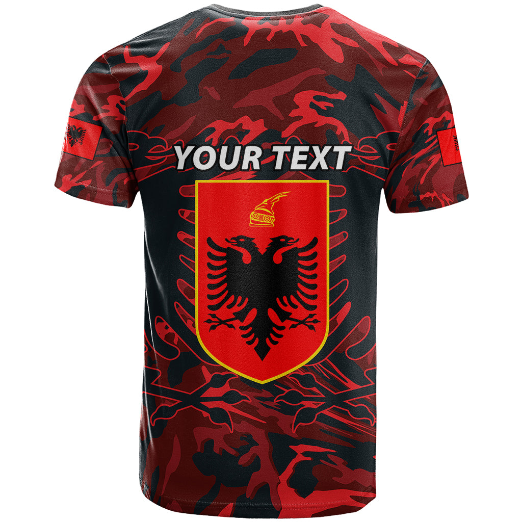 Personalised Albania T Shirt Albanian Golden Eagle Sport Version - Wonder Print Shop