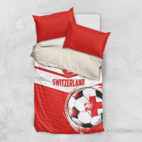 Switzerland 2024 Football Bedding Set Rossocrociati Go Champions - Wonder Print Shop