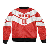 Custom Switzerland 2024 Football Bomber Jacket Rossocrociati Go Champions - Wonder Print Shop