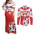 Custom Switzerland 2024 Football Couples Matching Off Shoulder Maxi Dress and Long Sleeve Button Shirt Rossocrociati Go Champions - Wonder Print Shop