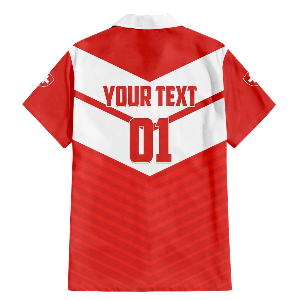 Custom Switzerland 2024 Football Family Matching Mermaid Dress and Hawaiian Shirt Rossocrociati Go Champions - Wonder Print Shop