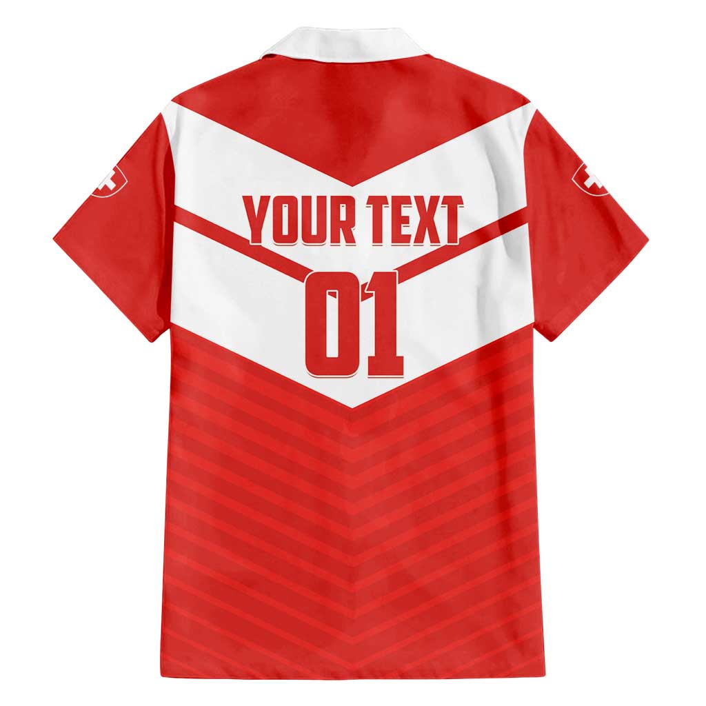 Custom Switzerland 2024 Football Family Matching Tank Maxi Dress and Hawaiian Shirt Rossocrociati Go Champions - Wonder Print Shop