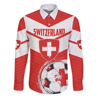 Custom Switzerland 2024 Football Family Matching Tank Maxi Dress and Hawaiian Shirt Rossocrociati Go Champions - Wonder Print Shop