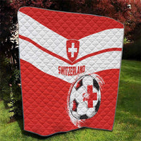 Switzerland 2024 Football Quilt Rossocrociati Go Champions - Wonder Print Shop