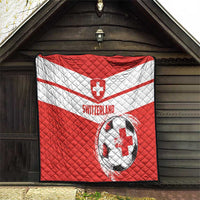 Switzerland 2024 Football Quilt Rossocrociati Go Champions - Wonder Print Shop