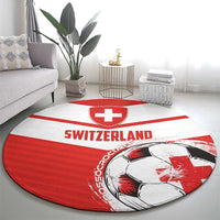 Switzerland 2024 Football Round Carpet Rossocrociati Go Champions