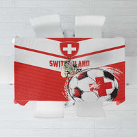 Switzerland 2024 Football Tablecloth Rossocrociati Go Champions - Wonder Print Shop