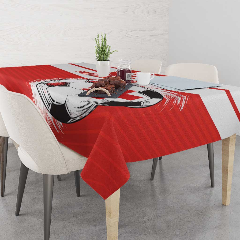 Switzerland 2024 Football Tablecloth Rossocrociati Go Champions - Wonder Print Shop