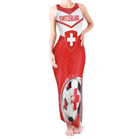 Custom Switzerland 2024 Football Tank Maxi Dress Rossocrociati Go Champions - Wonder Print Shop