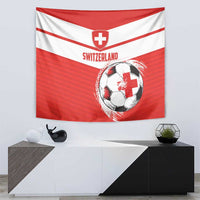 Switzerland 2024 Football Tapestry Rossocrociati Go Champions - Wonder Print Shop