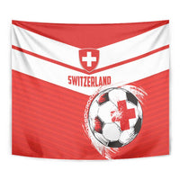 Switzerland 2024 Football Tapestry Rossocrociati Go Champions - Wonder Print Shop