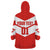 Custom Switzerland 2024 Football Wearable Blanket Hoodie Rossocrociati Go Champions - Wonder Print Shop