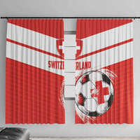 Switzerland 2024 Football Window Curtain Rossocrociati Go Champions - Wonder Print Shop