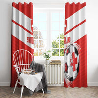 Switzerland 2024 Football Window Curtain Rossocrociati Go Champions - Wonder Print Shop