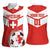 Custom Switzerland 2024 Football Women Sleeveless Polo Shirt Rossocrociati Go Champions - Wonder Print Shop