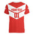 Custom Switzerland 2024 Football Women V-Neck T-Shirt Rossocrociati Go Champions - Wonder Print Shop