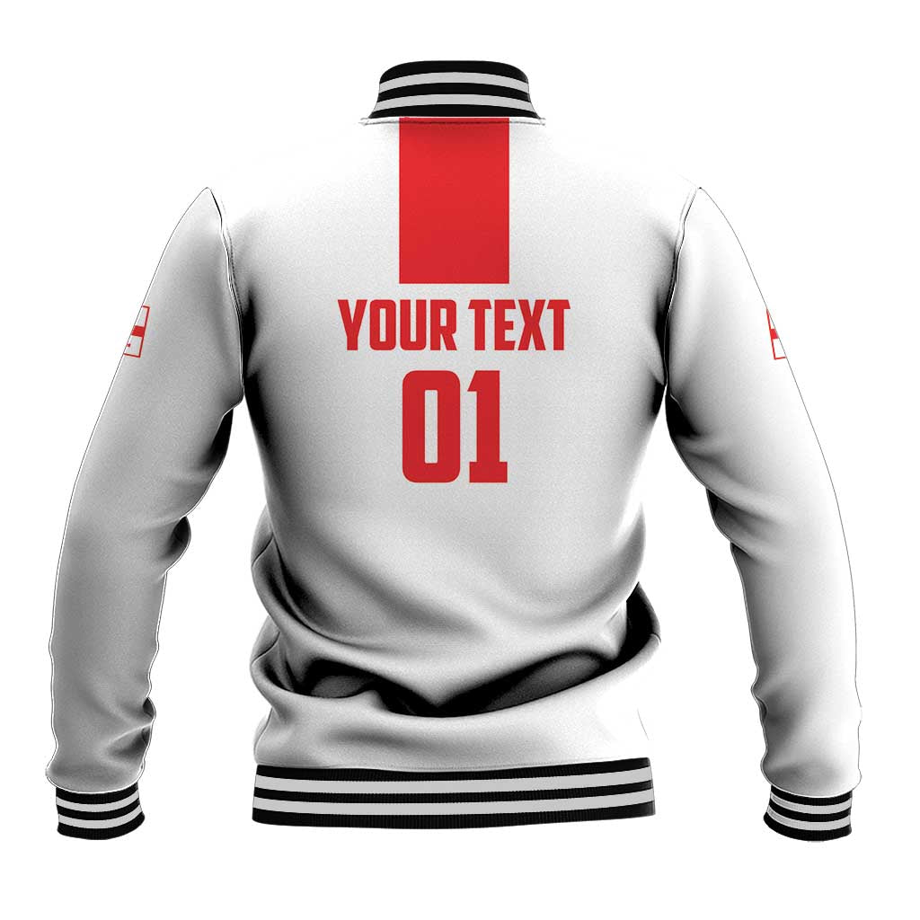 Custom Georgia 2024 Football Baseball Jacket Come On Sakartvelo - Wonder Print Shop