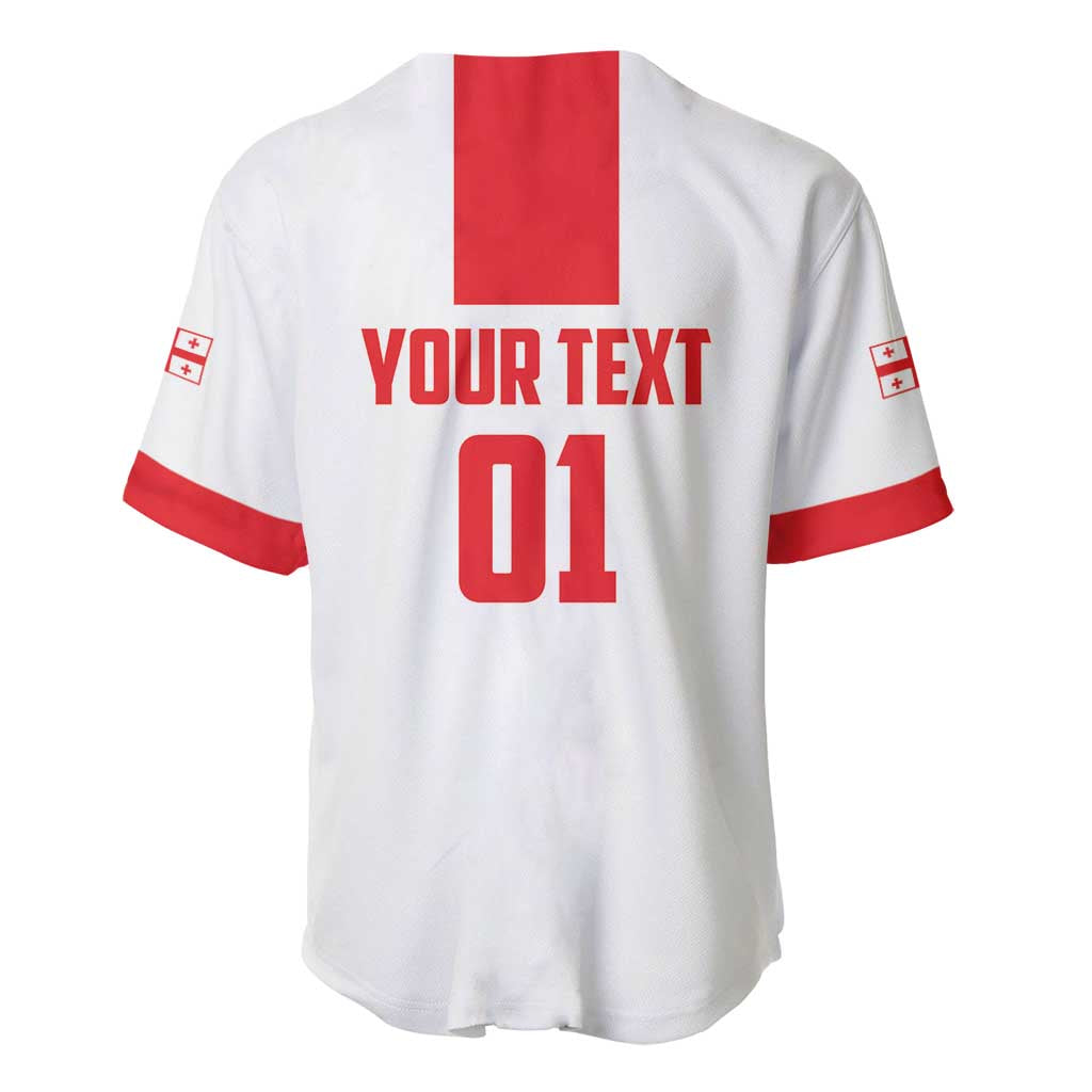 Custom Georgia 2024 Football Baseball Jersey Come On Sakartvelo - Wonder Print Shop