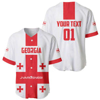 Custom Georgia 2024 Football Baseball Jersey Come On Sakartvelo - Wonder Print Shop