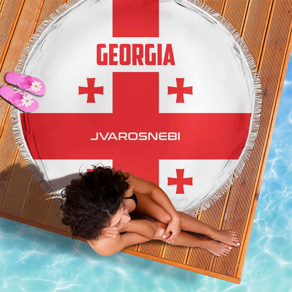 Georgia 2024 Football Beach Blanket Come On Sakartvelo - Wonder Print Shop