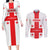 Custom Georgia 2024 Football Couples Matching Long Sleeve Bodycon Dress and Long Sleeve Button Shirt Come On Sakartvelo - Wonder Print Shop