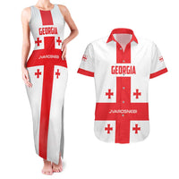 Custom Georgia 2024 Football Couples Matching Tank Maxi Dress and Hawaiian Shirt Come On Sakartvelo - Wonder Print Shop
