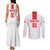 Custom Georgia 2024 Football Couples Matching Tank Maxi Dress and Long Sleeve Button Shirt Come On Sakartvelo - Wonder Print Shop