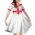 Custom Georgia 2024 Football Family Matching Off Shoulder Short Dress and Hawaiian Shirt Come On Sakartvelo - Wonder Print Shop