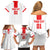 Custom Georgia 2024 Football Family Matching Off Shoulder Short Dress and Hawaiian Shirt Come On Sakartvelo - Wonder Print Shop