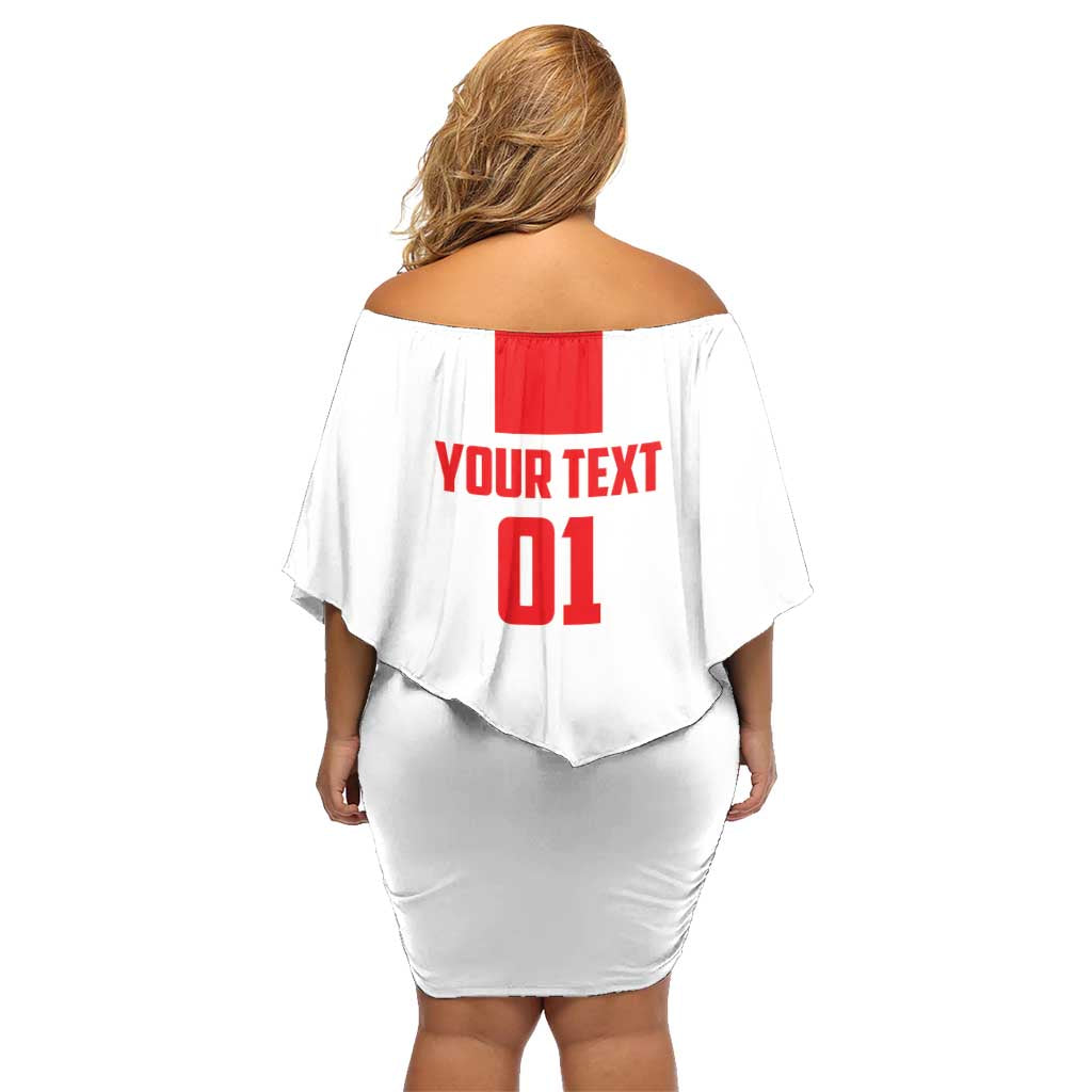 Custom Georgia 2024 Football Family Matching Off Shoulder Short Dress and Hawaiian Shirt Come On Sakartvelo - Wonder Print Shop