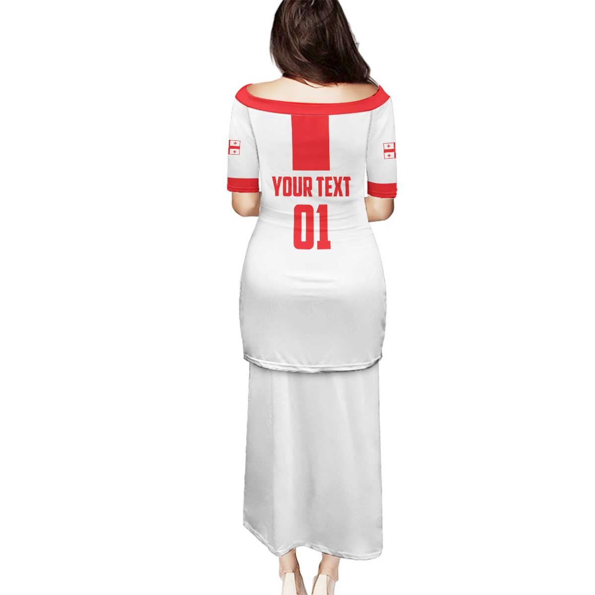 Custom Georgia 2024 Football Family Matching Puletasi and Hawaiian Shirt Come On Sakartvelo - Wonder Print Shop