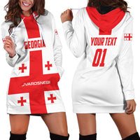 Custom Georgia 2024 Football Hoodie Dress Come On Sakartvelo - Wonder Print Shop