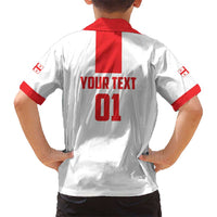 Custom Georgia 2024 Football Kid Hawaiian Shirt Come On Sakartvelo - Wonder Print Shop