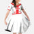 Custom Georgia 2024 Football Kid Short Sleeve Dress Come On Sakartvelo - Wonder Print Shop