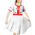 Custom Georgia 2024 Football Kid Short Sleeve Dress Come On Sakartvelo - Wonder Print Shop