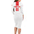 Custom Georgia 2024 Football Long Sleeve Bodycon Dress Come On Sakartvelo - Wonder Print Shop