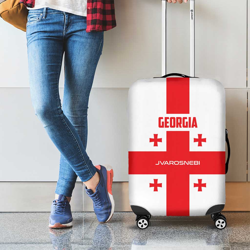 Georgia 2024 Football Luggage Cover Come On Sakartvelo - Wonder Print Shop