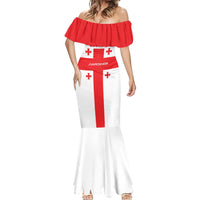 Custom Georgia 2024 Football Mermaid Dress Come On Sakartvelo - Wonder Print Shop