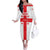 Custom Georgia 2024 Football Off The Shoulder Long Sleeve Dress Come On Sakartvelo - Wonder Print Shop