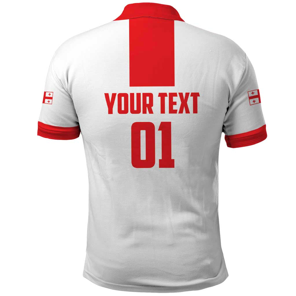 Custom Georgia 2024 Football Polo Shirt Come On Sakartvelo - Wonder Print Shop