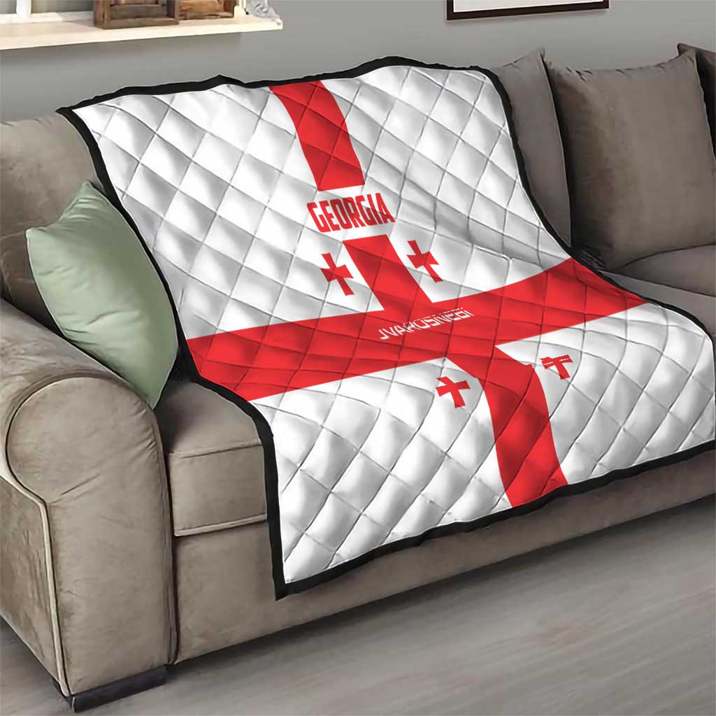 Georgia 2024 Football Quilt Come On Sakartvelo - Wonder Print Shop