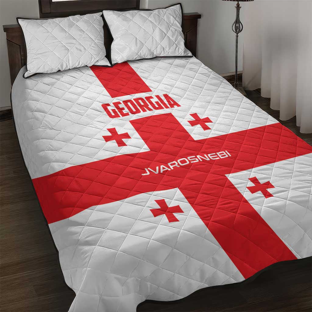 Georgia 2024 Football Quilt Bed Set Come On Sakartvelo - Wonder Print Shop