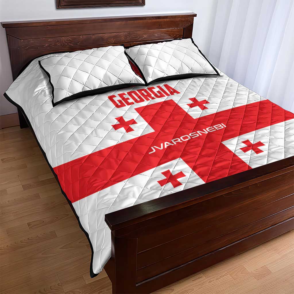 Georgia 2024 Football Quilt Bed Set Come On Sakartvelo - Wonder Print Shop