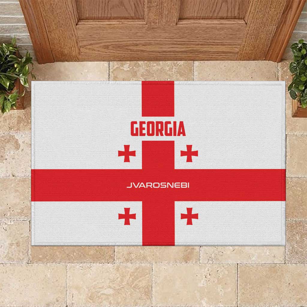 Georgia 2024 Football Rubber Doormat Come On Sakartvelo - Wonder Print Shop