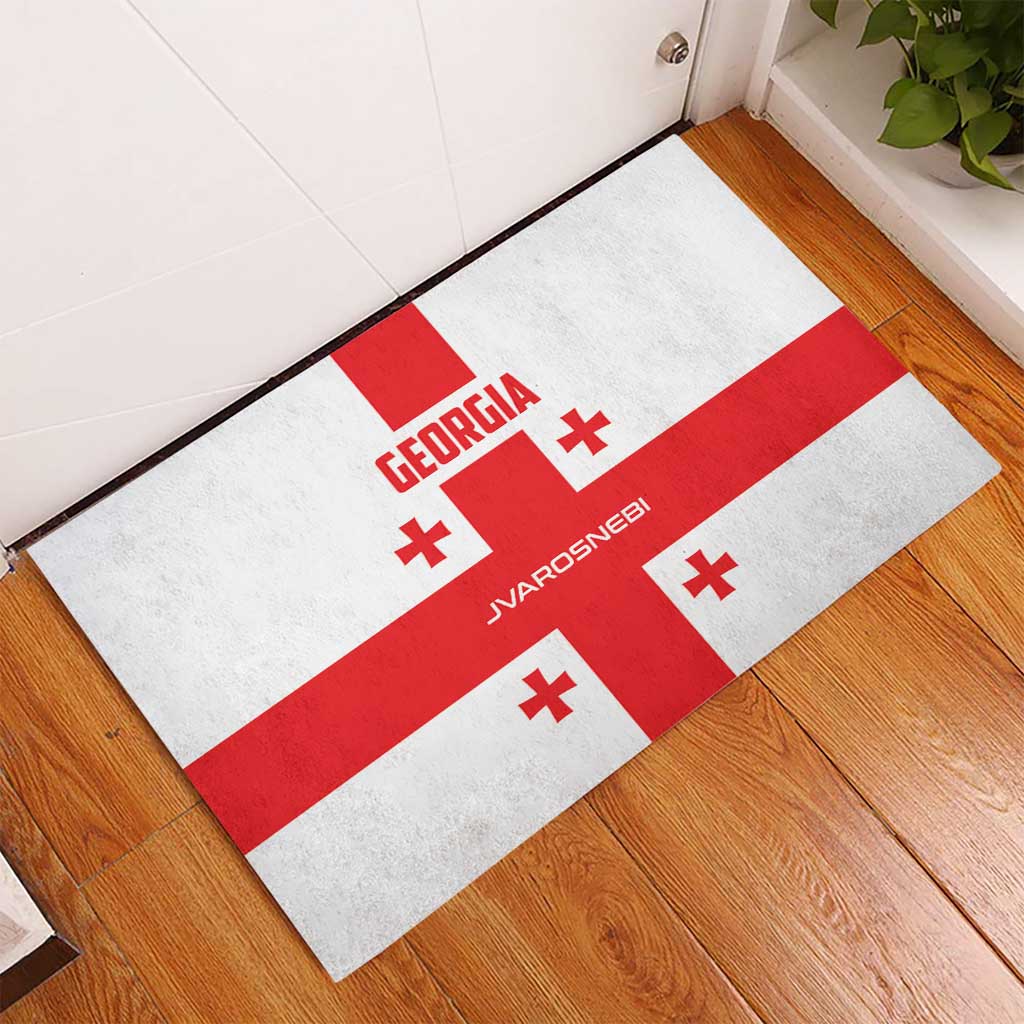 Georgia 2024 Football Rubber Doormat Come On Sakartvelo - Wonder Print Shop