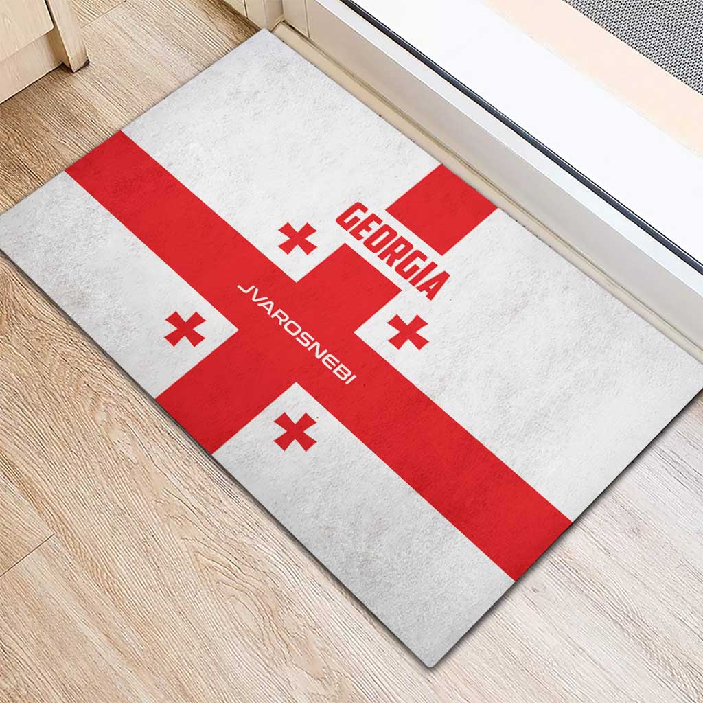 Georgia 2024 Football Rubber Doormat Come On Sakartvelo - Wonder Print Shop