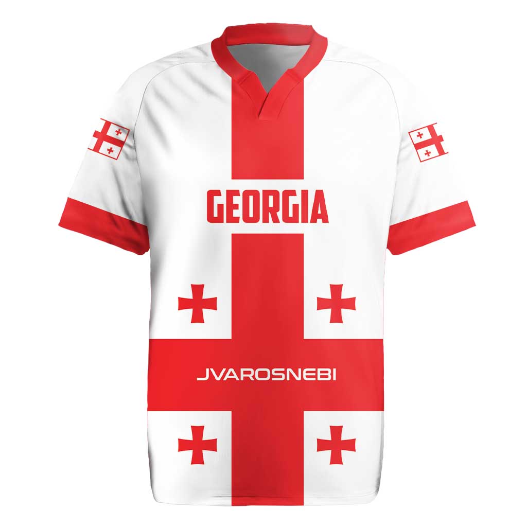 Custom Georgia 2024 Football Rugby Jersey Come On Sakartvelo - Wonder Print Shop