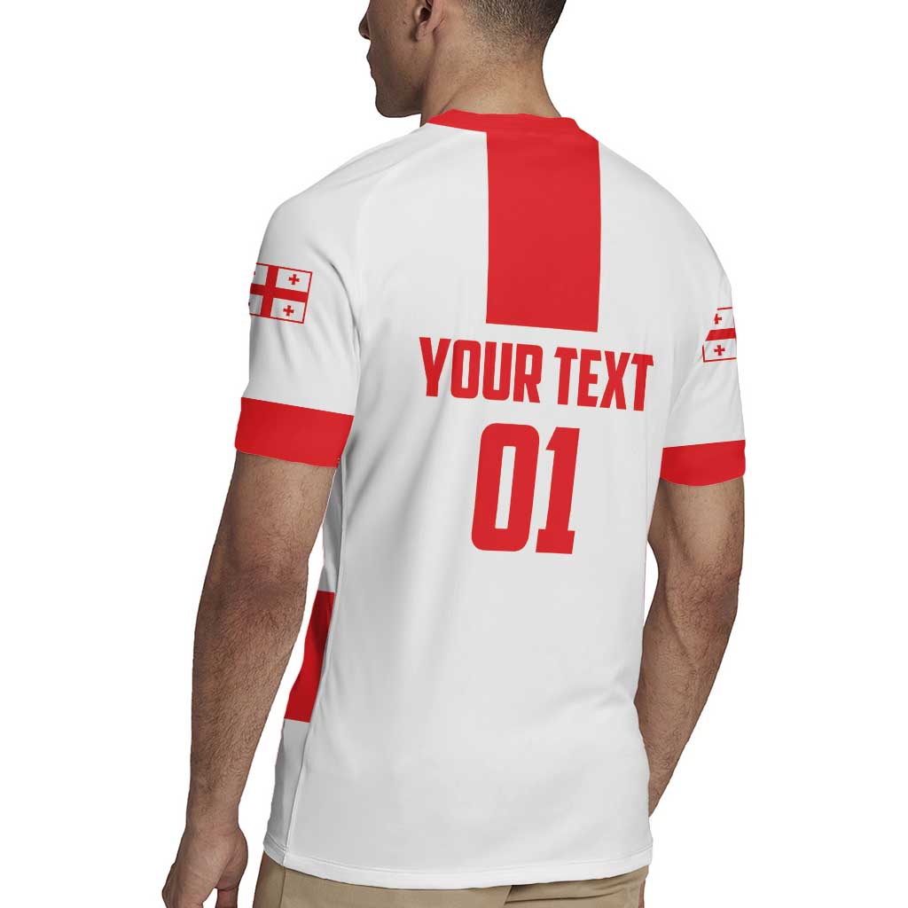 Custom Georgia 2024 Football Rugby Jersey Come On Sakartvelo - Wonder Print Shop
